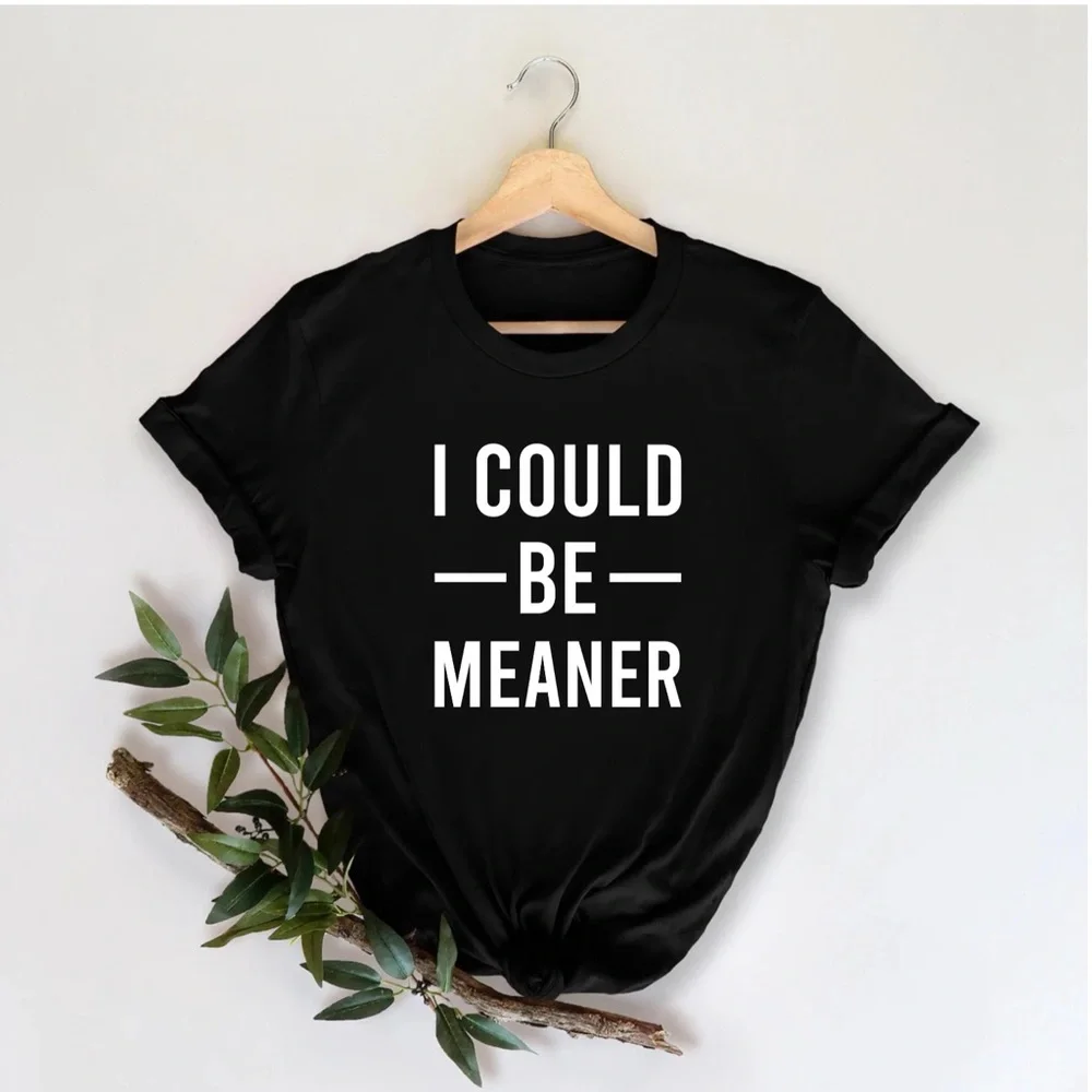 Black Graphic Tee with Bold Statement - Picture 1 of 3